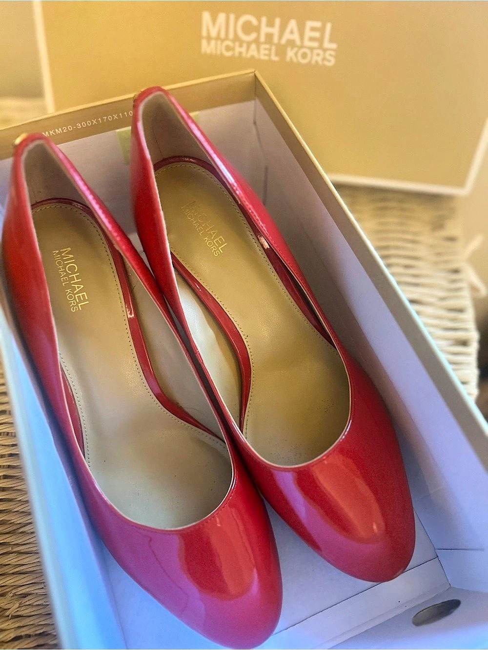 Michael Kors Chantal Flex Pump Patent Pumps in Red US 8.5 New